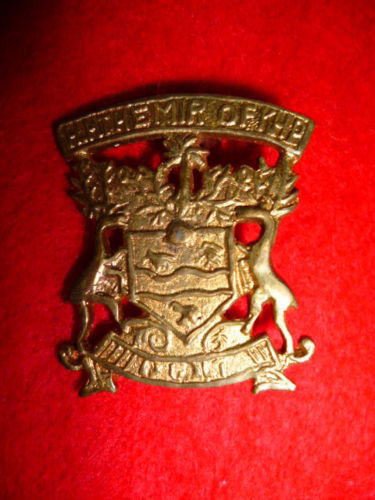 The Mir of Kairpur (State Forces) Cap Badge WW1, Cox 2644